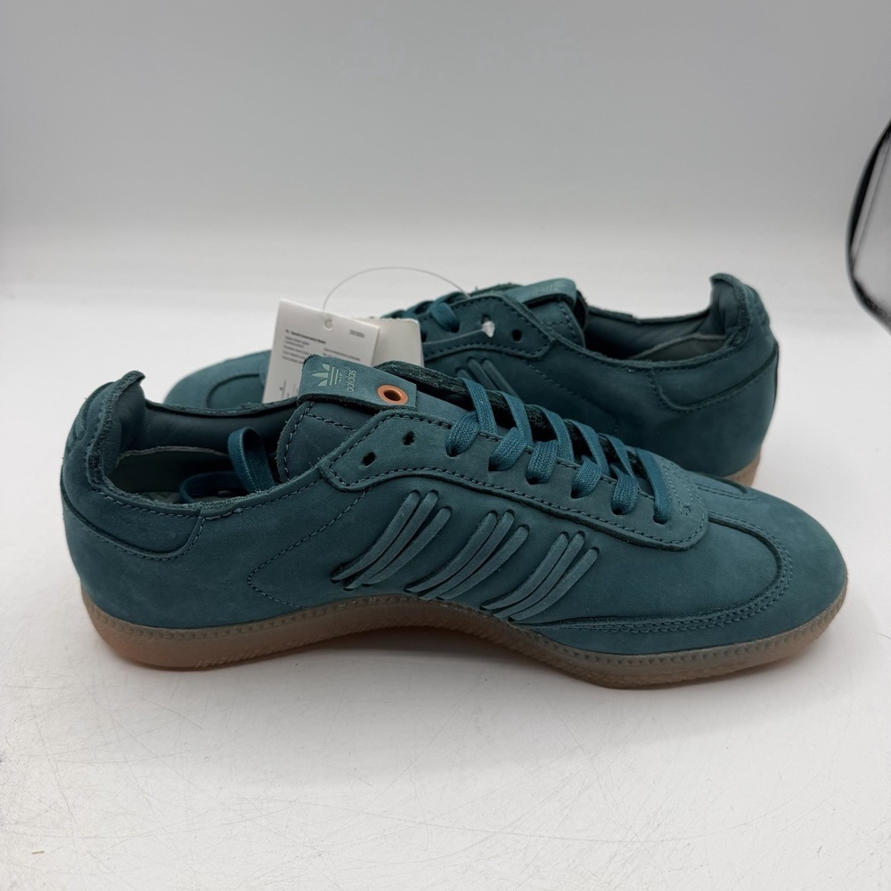 Adidas Samba Shoes Womens Size 10 Green Vapour Leather Casual Sneakers BY2832 - Picture 7 of 15
